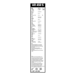 2 Balais d'Essuie Glace 450mm Pour Peugeot Renault Clio I Express Rapid Dacia VW