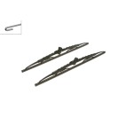 2 Balais d'Essuie Glace 475mm Pour VW BMW Opel Fiat 1272791 60594597 90511532