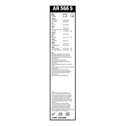 2 Balais d'Essuie Glace 475mm / 425mm Pour Opel Ford KA Toyota Suzuki