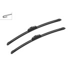 2 Balais d'Essuie Glace 500mm Pour Renault Dacia VW Seat 7701052886 6001547877