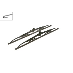2 Balais d'Essuie Glace 500mm Pour Renault Dacia VW Seat 7701410020 7701423033