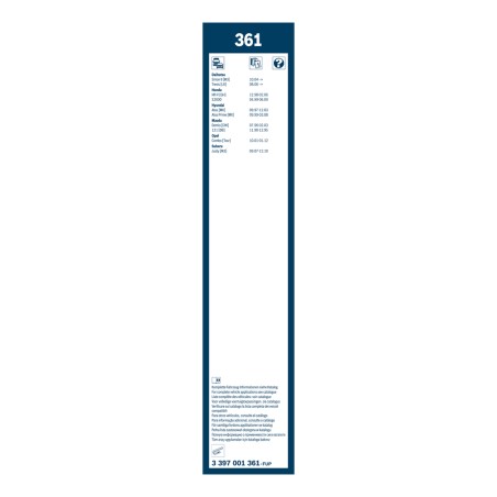 2 Balais d'Essuie Glace 500mm / 400mm Pour Opel Nissan Chevrolet Daihatsu Sirion