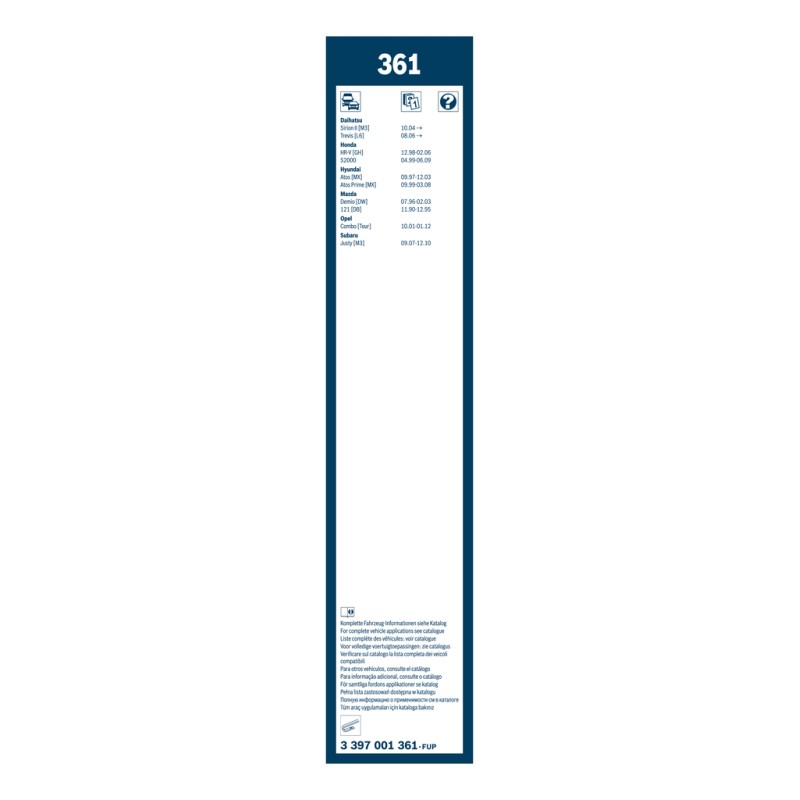 2 Balais d'Essuie Glace 500mm / 400mm Pour Opel Nissan Chevrolet Daihatsu Sirion