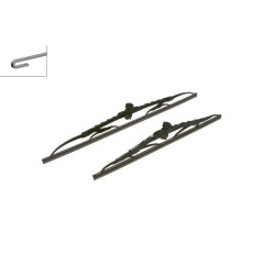 2 Balais d'Essuie Glace 500mm / 400mm Pour Opel Nissan Chevrolet Daihatsu Sirion