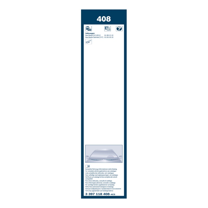 2 Balais d'Essuie Glace 530mm Pour VW New Beetle