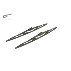2 Balais d'Essuie Glace 530mm Pour VW New Beetle