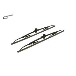 2 Balais d'Essuie Glace 530mm Pour Renault VW Audi Nissan 357998001A 357955425