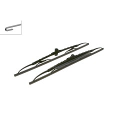 2 Balais d'Essuie Glace 530mm Pour Renault VW Audi BMW 357955425C 357955425