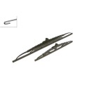 2 Balais d'Essuie Glace 530mm / 340mm Pour Nissan Micra IV Pixo Suzuki Alto K10