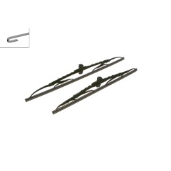 2 Balais d'Essuie Glace 530mm / 450mm Pour Renault VW Caddy II III Audi A3 Seat