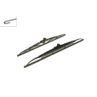 2 Balais d'Essuie Glace 530mm / 450mm Pour Renault VW Caddy II III Audi A3 Fiat