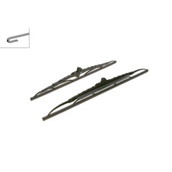 2 Balais d'Essuie Glace 530mm / 450mm Pour Renault VW Caddy II III Audi A3 Fiat