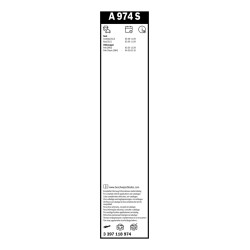 2 Balais d'Essuie Glace 530mm / 475mm Pour VW Polo Seat Cordoba Ibiza III