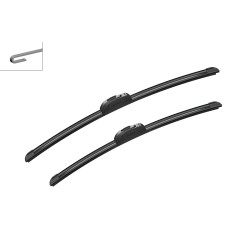2 Balais d'Essuie Glace 530mm / 475mm Pour VW Bora Audi Seat Skoda 1J0998002B