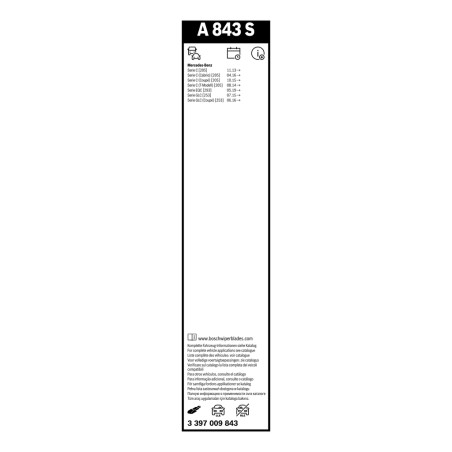 2 Balais d'Essuie Glace 550mm Pour MERCEDES Classe C T-Model E EQC GLC