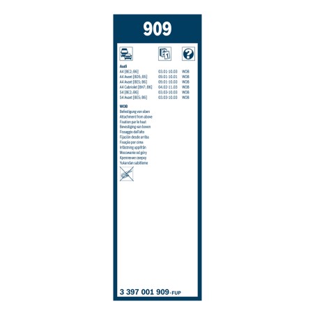 2 Balais d'Essuie Glace 550mm Pour Audi A4
