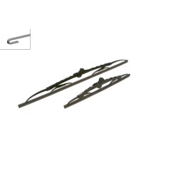 2 Balais d'Essuie Glace 550mm / 340mm Pour Nissan Juke Suzuki Chevrolet Daihatsu