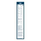 2 Balais d'Essuie Glace 550mm / 400mm Pour Renault Dacia Opel Ford