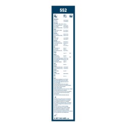 2 Balais d'Essuie Glace 550mm / 400mm Pour Renault Dacia Opel Ford