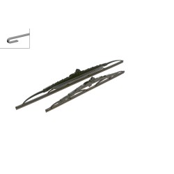 2 Balais d'Essuie Glace 550mm / 400mm Pour VW Opel Fiat Ford 2S6J17528BA