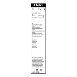 2 Balais d'Essuie Glace 550mm / 450mm Pour BMW Fiat Haval MERCEDES 61612219147