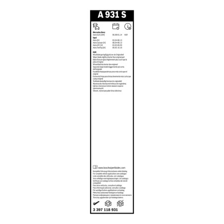 2 Balais d'Essuie Glace 550mm / 450mm Pour Opel MERCEDES Classe GLK Vauxhall