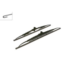2 Balais d'Essuie Glace 550mm / 475mm Pour Fiat Ford Alfa Romeo Suzuki 71804099