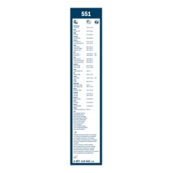 2 Balais d'Essuie Glace 550mm / 500mm Pour Peugeot Renault Dacia Audi 7701040774