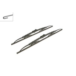 2 Balais d'Essuie Glace 550mm / 500mm Pour Peugeot Renault Dacia Audi 7701040774