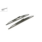 2 Balais d'Essuie Glace 550mm / 500mm Pour Peugeot Renault Audi BMW 6426EW