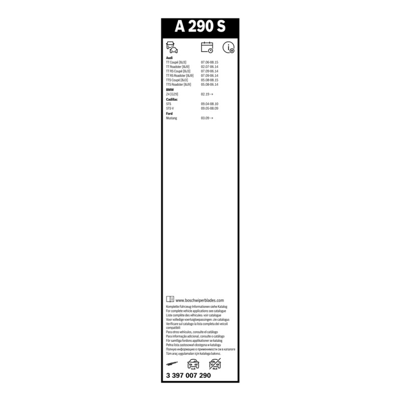 2 Balais d'Essuie Glace 550mm / 530mm Pour Audi BMW Toyota Cadillac 8J1955425A