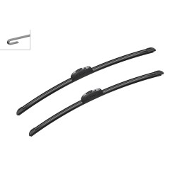 2 Balais d'Essuie Glace 550mm / 530mm Pour Peugeot Boxer Renault Audi Fiat