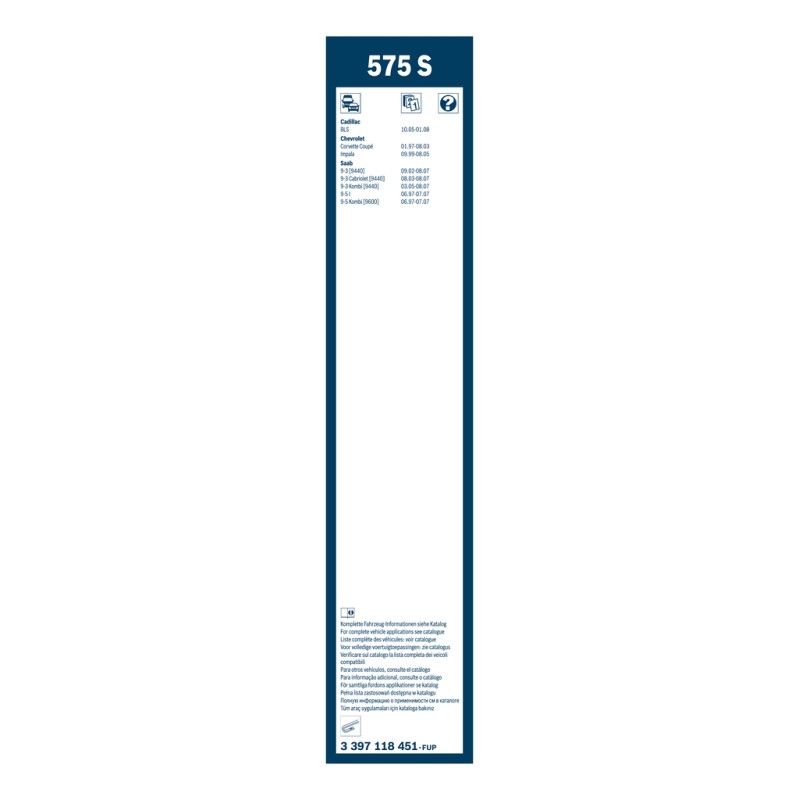 2 Balais d'Essuie Glace 575mm Pour Cadillac Chevrolet Saab 9-3 9-5 9-Mar 9-May