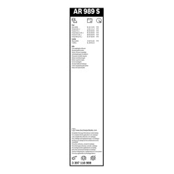 2 Balais d'Essuie Glace 575mm / 400mm Pour Fiat Idea Panda Punto Siena Lancia