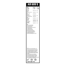 2 Balais d'Essuie Glace 600mm Pour Renault Espace II Mascott Opel Nissan DAF