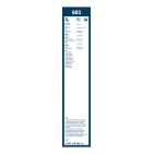 2 Balais d'Essuie Glace 600mm Pour Renault Opel Nissan DAF 93178171 1260954