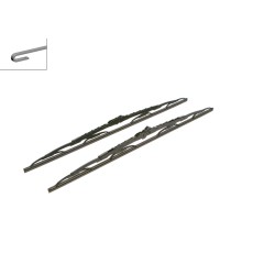 2 Balais d'Essuie Glace 600mm Pour Renault Opel Nissan DAF 93178171 1260954