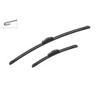 2 Balais d'Essuie Glace 600mm / 340mm Pour Opel Karl