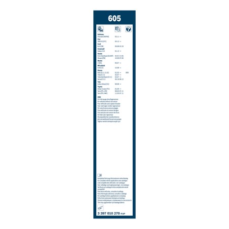 2 Balais d'Essuie Glace 600mm / 340mm Pour Ford Nissan Toyota Daihatsu