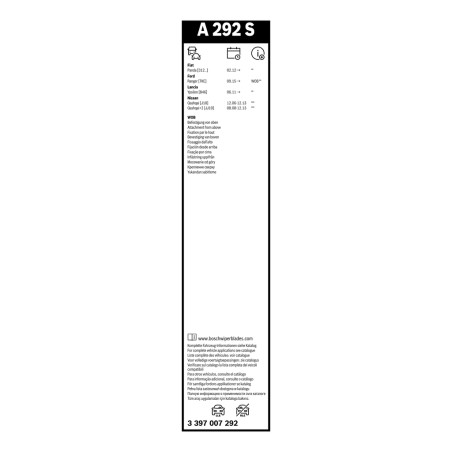 2 Balais d'Essuie Glace 600mm / 380mm Pour Fiat Ford Nissan Chrysler 71765853