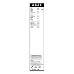 2 Balais d'Essuie Glace 600mm / 400mm Pour Peugeot Renault Clio III Citroën DS