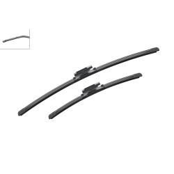 2 Balais d'Essuie Glace 600mm / 400mm Pour Peugeot Renault Clio III Citroën DS