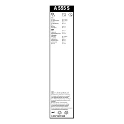 2 Balais d'Essuie Glace 600mm / 400mm Pour Peugeot VW Audi Seat Mii 6R1955425A