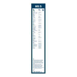 2 Balais d'Essuie Glace 600mm / 400mm Pour Renault VW Opel Antara Skoda Rapid