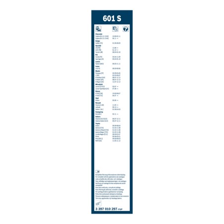 2 Balais d'Essuie Glace 600mm / 400mm Pour Renault VW Opel Antara Skoda Rapid