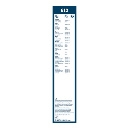 2 Balais d'Essuie Glace 600mm / 400mm Pour Renault Opel Antara Nissan Toyota