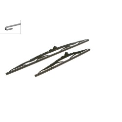 2 Balais d'Essuie Glace 600mm / 400mm Pour Renault Opel Antara Nissan Toyota
