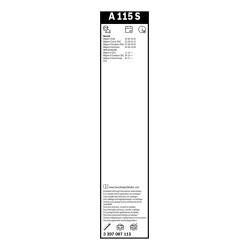 2 Balais d'Essuie Glace 600mm / 450mm Pour Renault Megane II IV