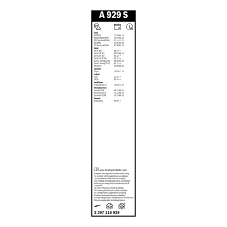2 Balais d'Essuie Glace 600mm / 475mm Pour Renault Audi BMW Hyundai 288900006R