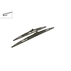 2 Balais d'Essuie Glace 600mm / 475mm Pour Renault BMW X5 X6 Opel Fiat 93173550